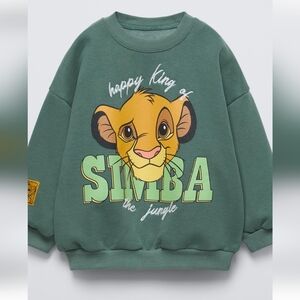 Disney Kids Green Simba Sweatshirt